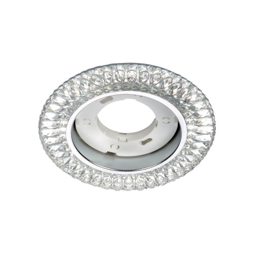 Светильник встраиваемый СВ 03-12 GX53 230В LED подсветка 5 Вт зеркальный/хром TDM