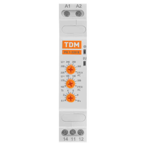 Реле напряжения 1ф РН 1-220В TDM