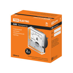 Амперметр А80Н 600А/5А-2,5, трансформаторного включения, (без поверки), TDM