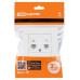 Розетка телефонная RJ11 + компьютерная RJ45 белая 