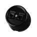 Розетка телефонная RJ11 + компьютерная RJ45 черная «Болонь» TDM