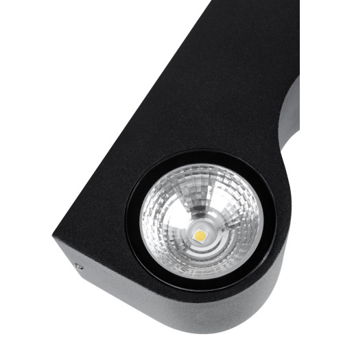 Светильник настенный LED, Дуэт, 4х3 Вт, 3000 К, L200 мм, алюм./черн., вверх/вниз, IP65, TDM