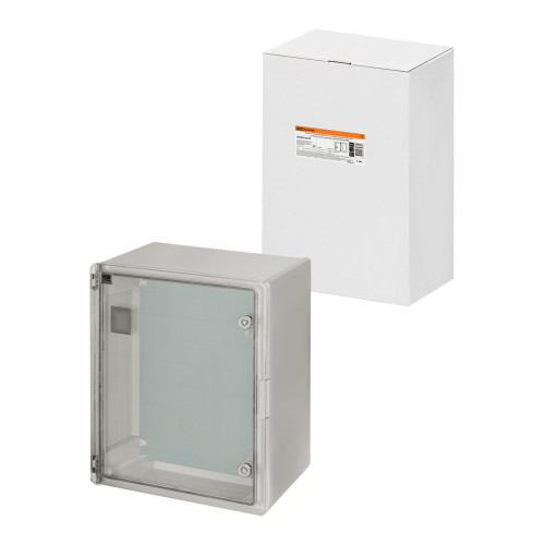 Бокс пластиковый ЩМП-0-10, прозр. крышка, ABS, IP65, от -45 до +75 °С, навесной, (500x350x220) TDM