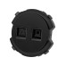 Розетка телефонная RJ11 + компьютерная RJ45 агат, 