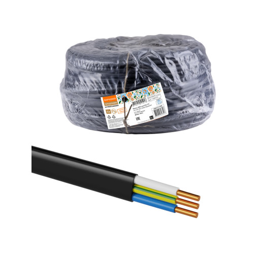 Провод ВВГмбнг(А)-LS 3х4 220/380 (100м) Народный