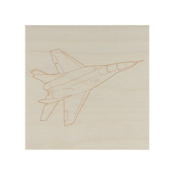 Доска для выжигания, Самолет, 150х150 мм, 1 шт., пакет, TDM