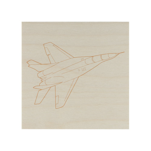 Доска для выжигания, Самолет, 150х150 мм, 1 шт., пакет, TDM