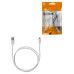 Дата-кабель, ДК 6, USB - Lightning, 1 м, белый, TDM