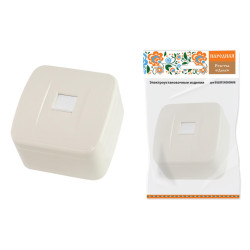 Розетка компьютерная (RJ-45) открытой установки IP20, сл. кость