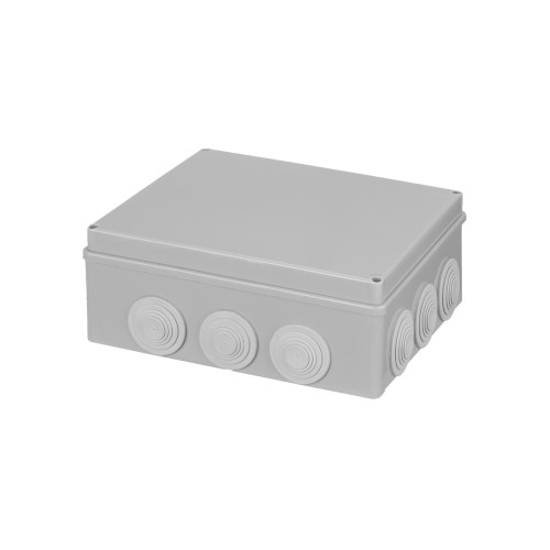 Распаячная коробка ОП 240х190х90мм, крышка, IP55, 12 гермовводов, инд. штрихкод, TDM