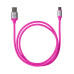 Дата-кабель, ДК 20, USB - USB Type-C, 1 м, силиконовая оплетка, розовый, TDM