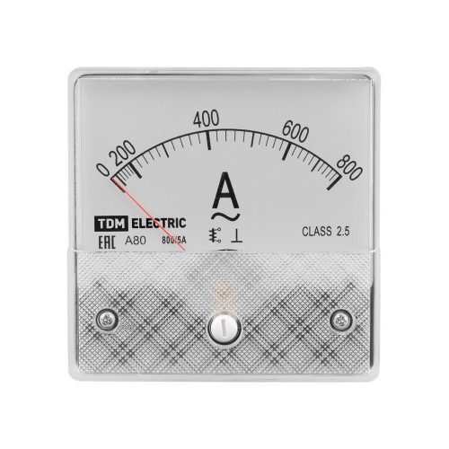 Амперметр А80Н 800А/5А-2,5, трансформаторного включения, (без поверки), TDM