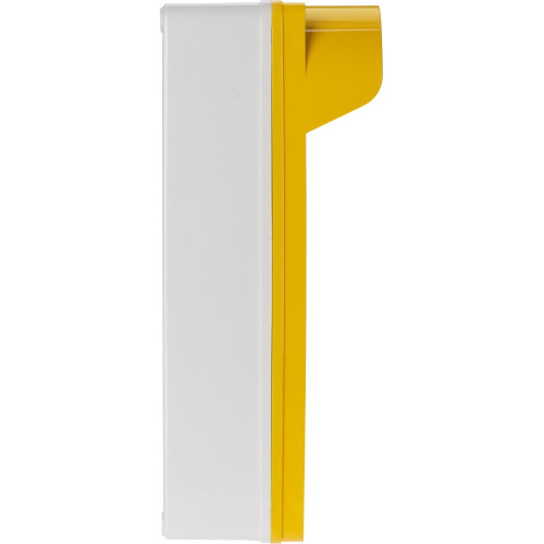 Корпус КП104 c козырьком для кнопок, 4 места, ABS желтый, IP66 TDM