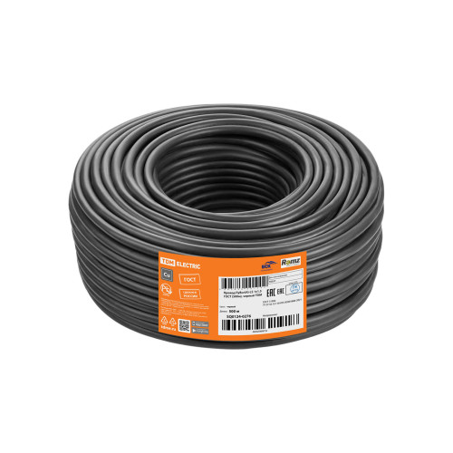 Провод ПуВнг(А)-LS 1х1,5 ГОСТ (500м), черный TDM