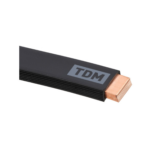 Шина медная гибкая изолированная ШМГ 6х(32х1), 2м, TDM
