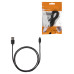 Дата-кабель, ДК 1, USB - micro USB, 1 м, черный, TDM