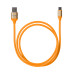 Дата-кабель, ДК 14, USB - USB Type-C, 1 м, силиконовая оплетка, оранжевый, TDM