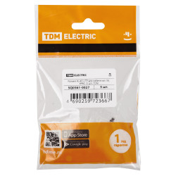 Разъем RJ-45 UTP для кабеля кат. 5Е, 8P8C (5 шт), TDM