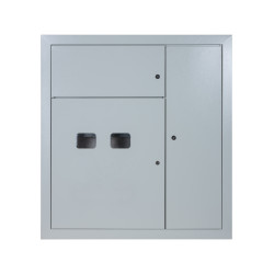 Корпус щита этажного 2 кв. (1010х950х160) размер ниши (920х860х140) TDM