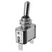 Выключатель-тумблер ASW-07D 1P 12В AC/DC 25А (3c) ON-OFF с фиксацией с зеленой LED подсветкой TDM