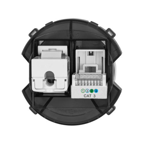 Розетка телефонная RJ11 + компьютерная RJ45 платина, 