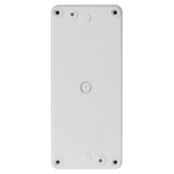 Корпус КП103 c козырьком для кнопок, 3 места, ABS желтый, IP66 TDM