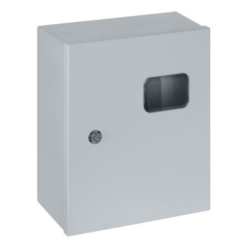 Корпус металлический ЩУ-3ф/1-0 (1 дверь) (395х310х150) IP54 Народный эконом
