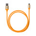 Дата-кабель, ДК 13, USB - micro USB, 1 м, силиконовая оплетка, оранжевый, TDM