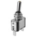 Выключатель-тумблер ASW-07D 1P 12В AC/DC 25А (3c) ON-OFF с фиксацией с желтой LED подсветкой TDM