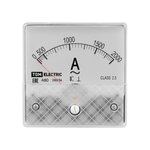 Амперметр А80 2000А/5А-2,5, трансформаторного включения, (поверенный), TDM