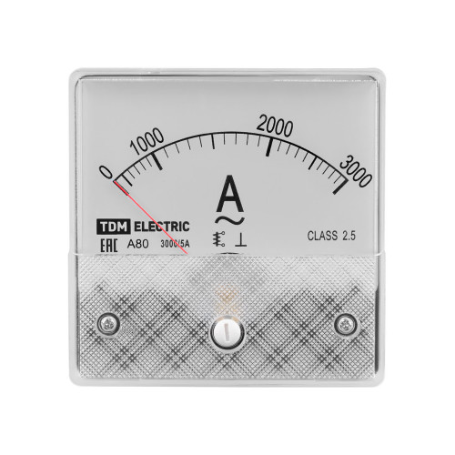 Амперметр А80 3000А/5А-2,5, трансформаторного включения, (поверенный), TDM