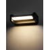 Светильник настенный LED, Аура, L200 мм, 6 Вт, 3000 K, алюм./черн., IP65, TDM