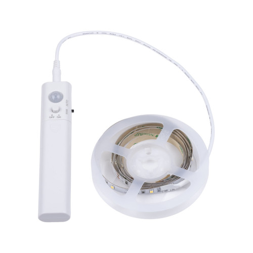 Умная подсветка SMD2835-30LED/m-IP20-5В-2,4Вт-6000К(1 м), датчик движ., 4хААА TDM