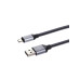 Дата-кабель, ДК 10, USB - micro USB, 1 м, тканевая оплетка, серый, TDM