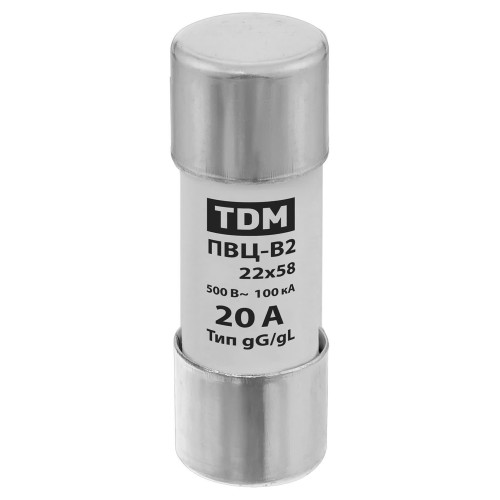 Плавкая вставка ПВЦ-В2 22х58 20А TDM