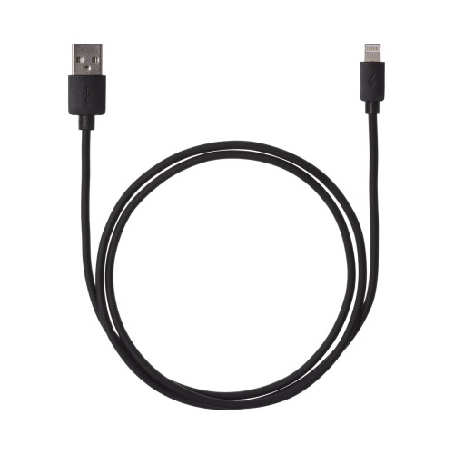 Дата-кабель, ДК 3, USB - Lightning, 1 м, черный, TDM