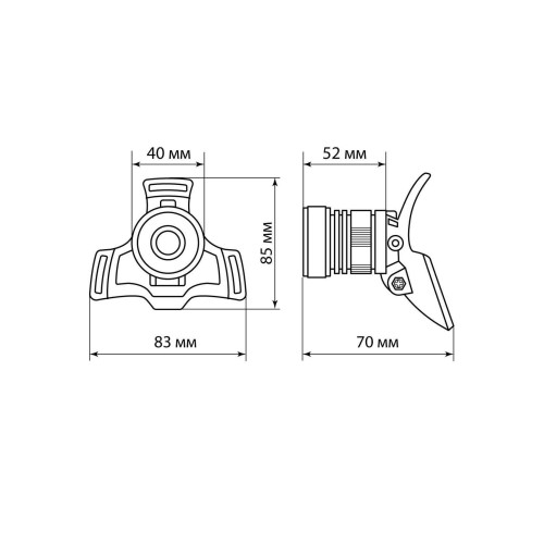 Фонарь «Налобный 12» аккум., 5 Вт CREE+3 Вт COB, Li-Ion 3,7 В 2x18650 2,4 А*ч, 650 лм, USB, TDM