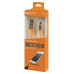 Дата-кабель, ДК 13, USB - micro USB, 1 м, силиконовая оплетка, оранжевый, TDM