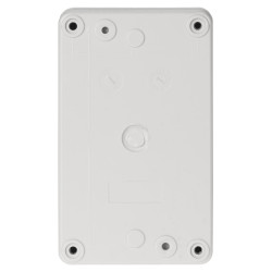 Корпус КП102 c козырьком для кнопок, 2 места, ABS желтый, IP66 TDM