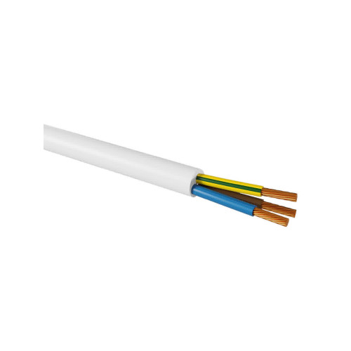 Провод ПРКС 3х1,5(N)-0,38 на катушке (100м), белый TDM