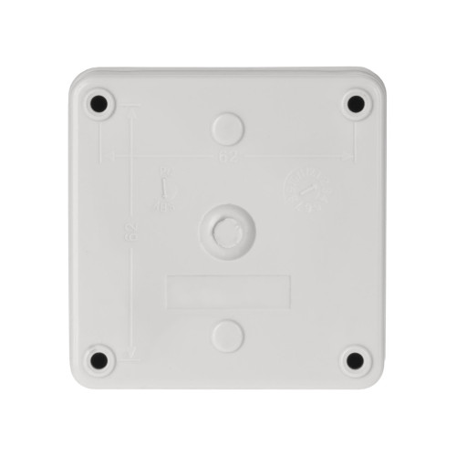 Корпус КП101 c козырьком для кнопок, 1 место, ABS желтый, IP66 TDM