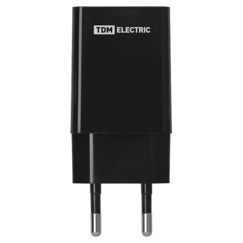 Сетевое зарядное устройство, СЗУ 6, Quick Charge 3.0, 3 А, 1 USB, черный, TDM