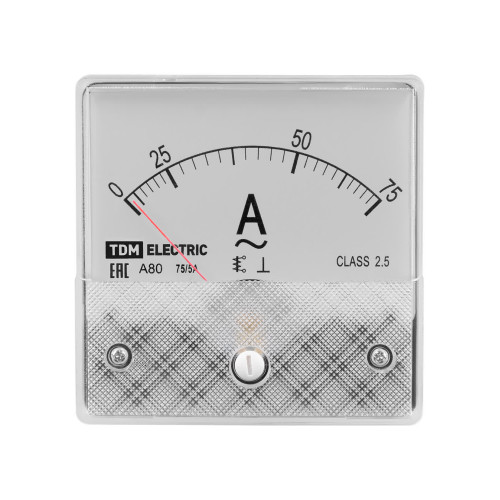 Амперметр А80Н  75А/5А-2,5, трансформаторного включения, (без поверки), TDM