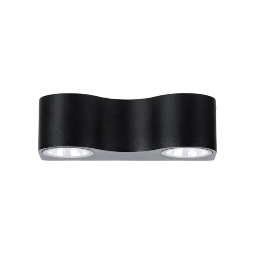 Светильник настенный LED, Дуэт, 4х3 Вт, 3000 К, L200 мм, алюм./черн., вверх/вниз, IP65, TDM