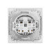 Розетка 2П+З 16А 250В IP44 с крышкой белая 