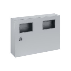 Корпус металлический ЩУ-1ф/2 (на 2 счётчика) 300х400х125 IP54 Народный