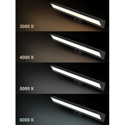 Светильник светодиодный на монитор СН-200, 5 Вт, авт. сенс-димм, 3000-6000 К, USB, черный, TDM