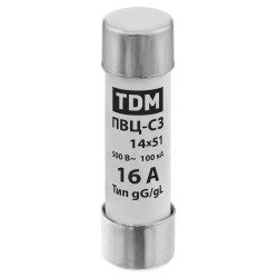 Плавкая вставка ПВЦ-С3 14х51 16А TDM