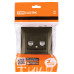Розетка телефонная RJ11 + компьютерная RJ45 бронза 
