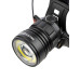 Фонарь «Налобный 12» аккум., 5 Вт CREE+3 Вт COB, Li-Ion 3,7 В 2x18650 2,4 А*ч, 650 лм, USB, TDM